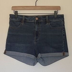 Pacsun High Rise Super Stretch Shortie  Jean Shorts